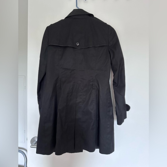 Banana Republic Black Trench Coat - Picture 2 of 5